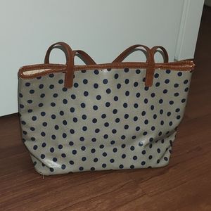 Lands' End coated canvas tote